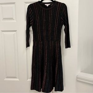 NWOT Nanette Lepore Shimmer Pleat Dress